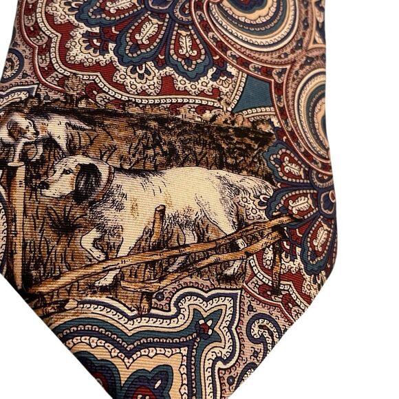 Ducks Unlimited Vintage 100% Silk Tie - Picture 2 of 9